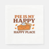 Pie is My Happy Place - Schattigee pompoentaart Th Servet (Voorkant)