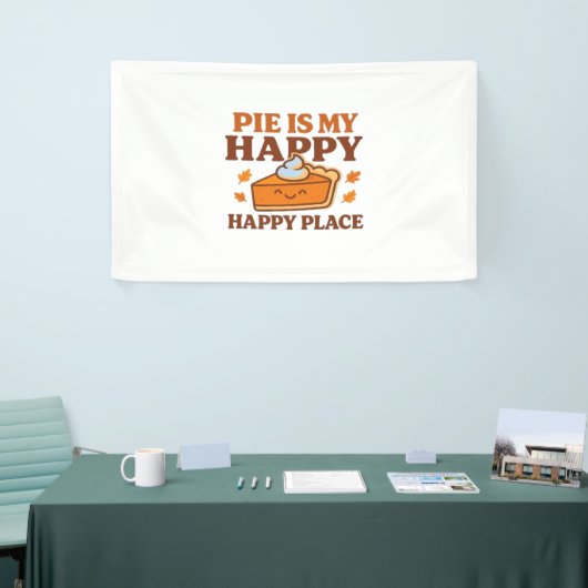 Pie is My Happy Place - Schattigee pompoentaart Th Spandoek (Beurs)