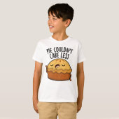 Pie kon het niet schelen minder grappig eten woord t-shirt (Voorkant volledig)