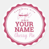 Pie Label Keuken Sticker (Voorkant)