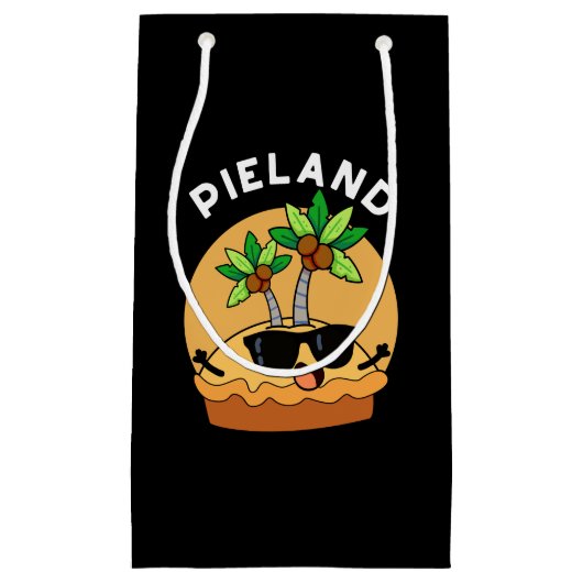 Pie-land Funny Island Pun Dark BG Klein Cadeauzakje (Voorkant)