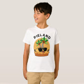 Pie-land Funny Island Pun T-shirt (Voorkant volledig)