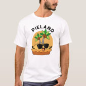 Pie-land Funny Island Pun T-shirt (Voorkant)