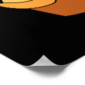 Pie-land Grappig Eiland Pun Donkere BG Poster (Hoek)