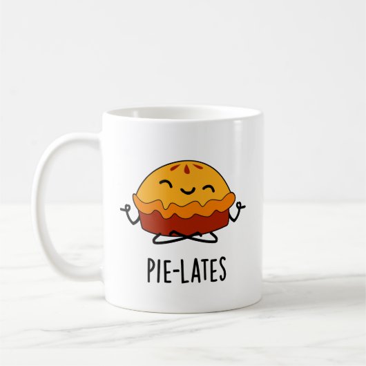 Pie-lates Funny Food Pie Pun Koffiemok (Links)