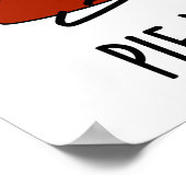 Pie-lates Funny Food Pie Pun Poster (Hoek)