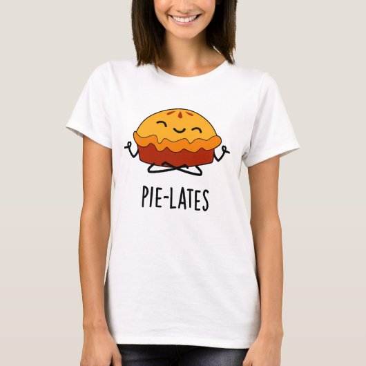 Pie-lates Funny Food Pie Pun T-shirt (Voorkant)