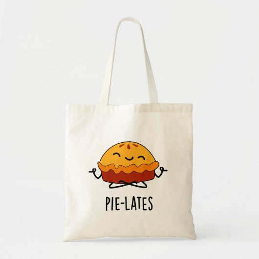 Pie-lates Funny Food Pie Pun Tote Bag (Voorkant)