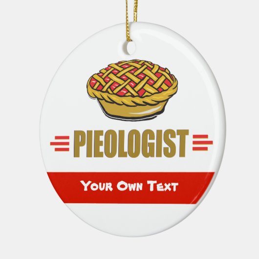 PIE - Liefde, Eat, Bake, Bakkerij, bakkerij, poolo Keramisch Ornament (Links)