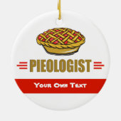 PIE - Liefde, Eat, Bake, Bakkerij, bakkerij, poolo Keramisch Ornament (Achterkant)