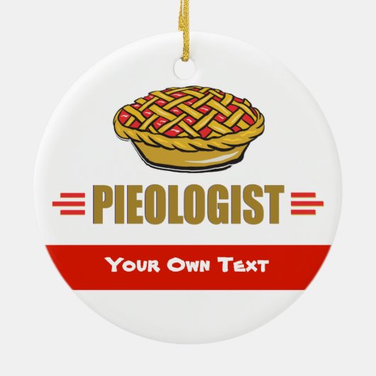 PIE - Liefde, Eat, Bake, Bakkerij, bakkerij, poolo Keramisch Ornament (Achterkant)