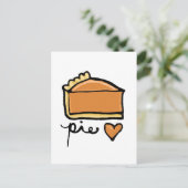 Pie Love. Briefkaart (Staand voorkant)