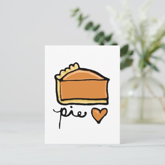 Pie Love. Briefkaart (Staand voorkant)