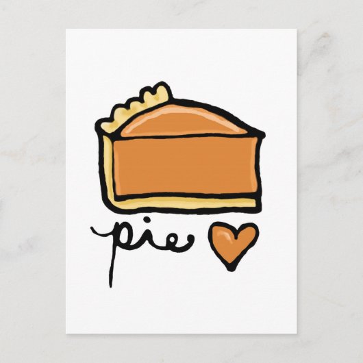 Pie Love. Briefkaart (Voorkant)