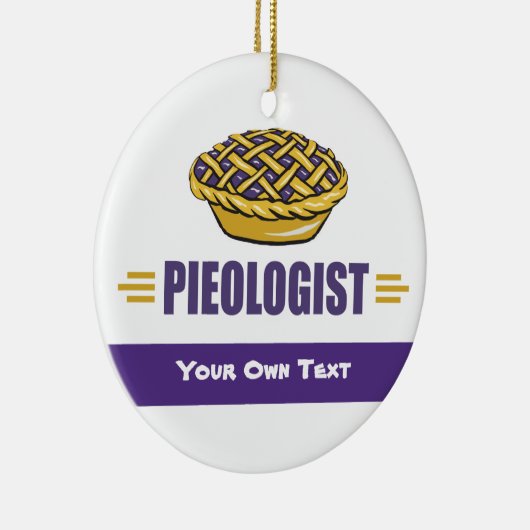 PIE - Love, Eat, Bake, Bakery, Bakery, Pieologist Keramisch Ornament (Rechts)