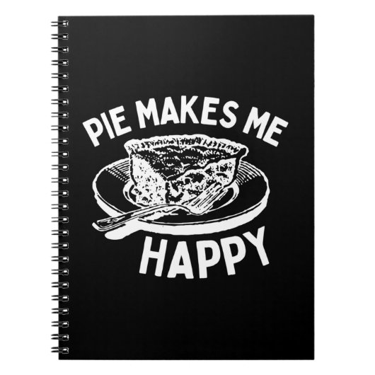 Pie maakt me blij dat ik grappig ben notitieboek (Voorkant)