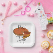 Pie maakt me blij Pie Party Papieren Bordje (Feest)