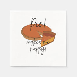 Pie maakt me blij Pie Party Servet
