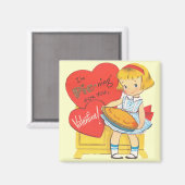 Pie-ning voor u Retro Valentijn Magneet (Voorkant / Achterkant)