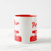 Pie-Pan Drive-In Restaurant, Chicago, Illinois Tweekleurige Koffiemok (Center)