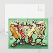 Pie Party Briefkaart (Voorkant / Achterkant)