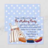 Pie Party Kaart (Voorkant / Achterkant)