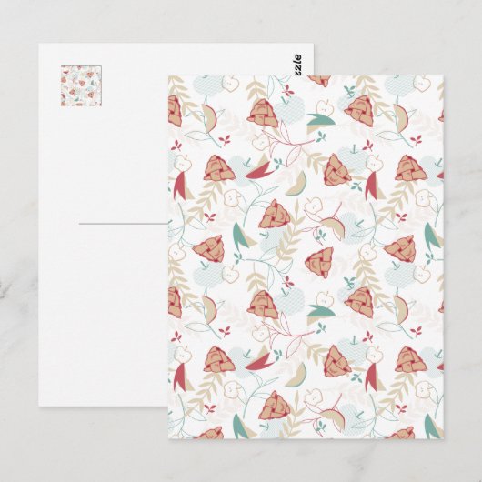 Pie Patroon voor vers gelekt Apple Pie Briefkaart (Voorkant / Achterkant)