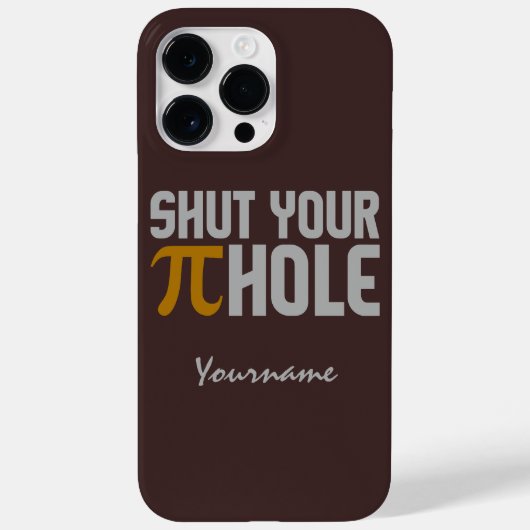 "Pie (pi) Hole" aangepaste monogram hoesjes (Achterkant)
