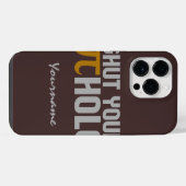 "Pie (pi) Hole" aangepaste monogram hoesjes iPhone Hoesje (Achterkant horizontaal)