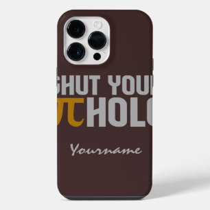 "Pie (pi) Hole" aangepaste monogram hoesjes iPhone 14 Pro Max Hoesje