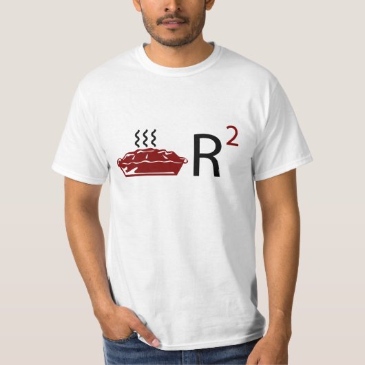Pie R kwadraat T-shirt (Voorkant)