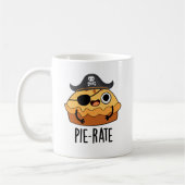Pie-rate Funny Pirate Pie Pun Koffiemok (Links)