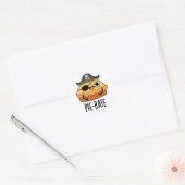 Pie-rate Funny Pirate Pie Pun Ronde Sticker (Envelop)