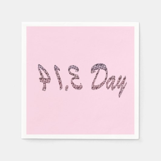 Pie Roze Pi Dag Servet (Voorkant)