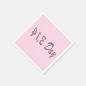 Pie Roze Pi Dag Servet (Hoek)