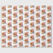 Pie Sharing Night Party Cadeaupapier (Vlak)