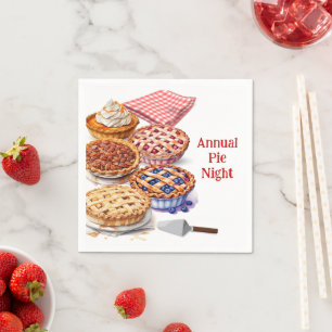 Pie Sharing Night Party Servet