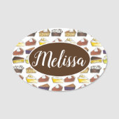 Pie Shop Slices Bakery Cafe Pastry Chef Naamplaatje (Voorkant)