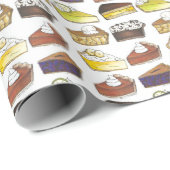 Pie Slice Apple Pumpkin Banana Key Limoen Blueberr Cadeaupapier (Rol Hoek)