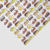 Pie Slice Apple Pumpkin Banana Key Limoen Blueberr Tissuepapier (Detail)