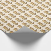 Pie Slice Vanilla Ice Cream a la Mode (uitgelekte Cadeaupapier (Hoek)