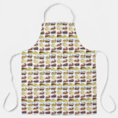 Pie Slices Print Apple Pumpkin Blueberry Key Limoe Schort (Voorkant)