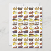 Pie Social Pi Day Dessert Bake Sale Slice Kaart (Achterkant)