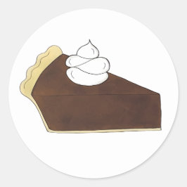 Pie Sociale Partij Dessert Bake Sale Chocolate Sli Ronde Sticker