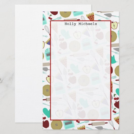 Pie Thed Stationery Briefpapier (Voorkant / Achterkant)