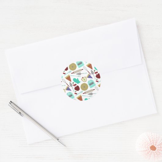 Pie Theme Pattern Sticker (Envelop)
