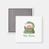 Pie-thon - Python Pun Magneet (Voorkant / Achterkant)