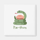 Pie-thon - Python Pun Magneet (Voorkant)
