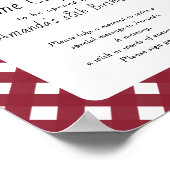 Pie Time Capsule 1e verjaardag genderneutraal Poster (Hoek)