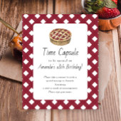 Pie Time Capsule 1e verjaardag genderneutraal Poster